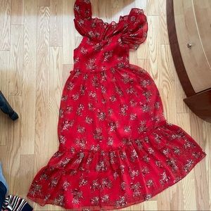 Zara maxi floral dress